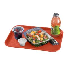Cambro Dikdörtgen Fastfood Tepsi Kırmızı 30x41 cm - 1216FF163