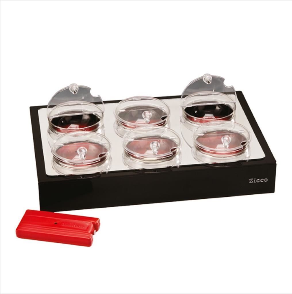 Zicco ZCP 332 Soğutuculu Cam Kaseli Teşhir Standı, 57x37x10 cm