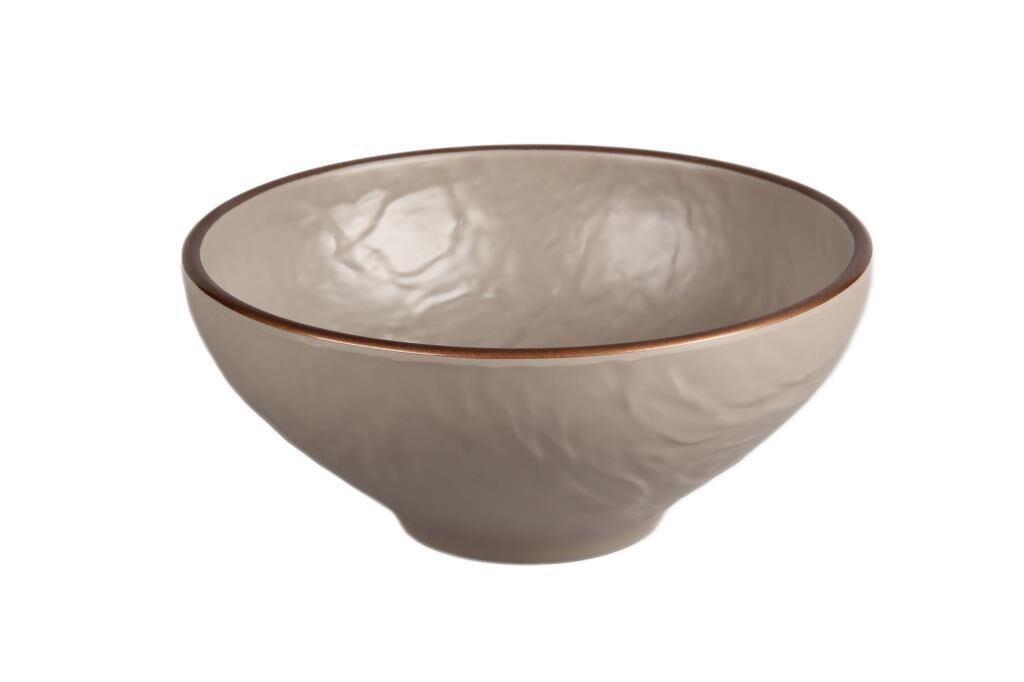 Globy Açık Büfe Yuvarlak Kase Bej – 27×27×11 cm