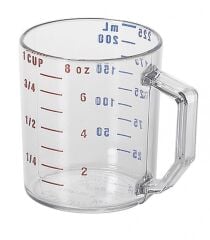 Cambro Camwear Polikarbon Ölçü Kabı - 225 ml Şeffaf -25MCCW