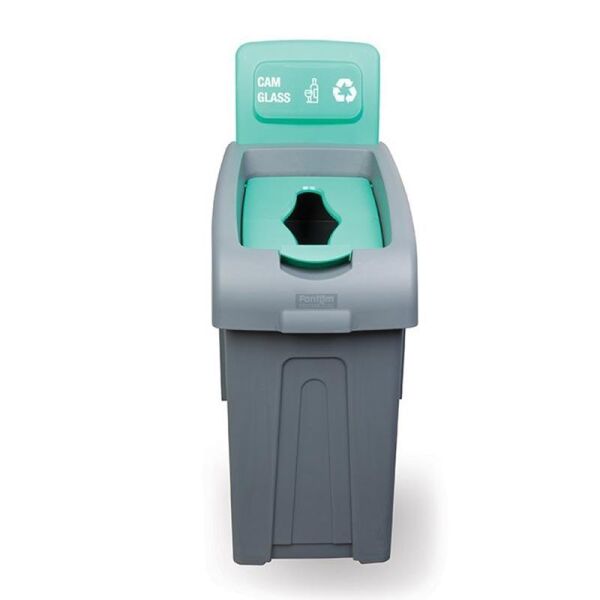 Fantom Procycle 25 Mini Cam Atık Kovası, Çöp Kutusu 50 Litre
