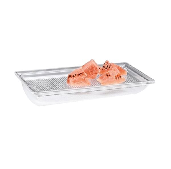 Zicco Polikarbon Tepsili Akrilik Karpuz Teşhir Tepsisi 55x35.5 cm, Şeffaf - ZCP 467