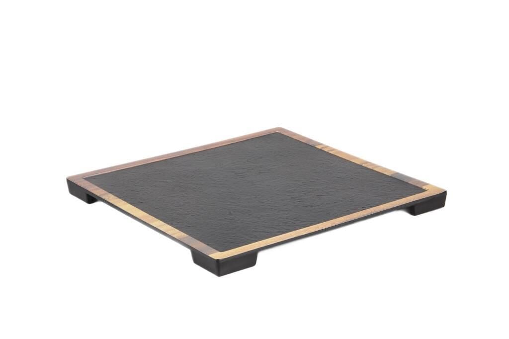 Globy Açık Büfe Kare Sunum Tabak – 33×33×2 cm
