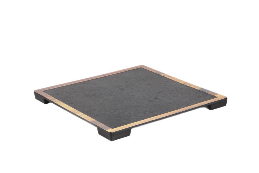 Globy Açık Büfe Kare Sunum Tabak – 33×33×2 cm