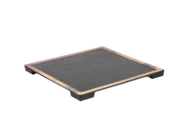 Globy Açık Büfe Kare Sunum Tabak – 33×33×2 cm