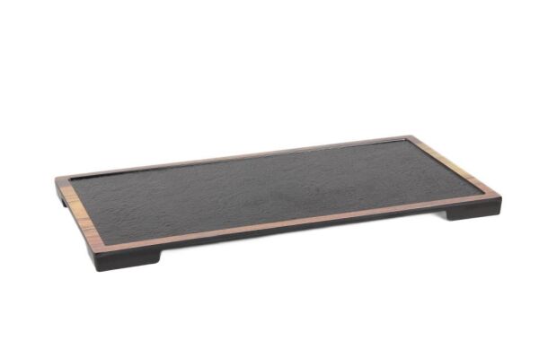 Globy Açık Büfe Dikdörtgen Sunum Tabak – 45,7×25,4×2 cm