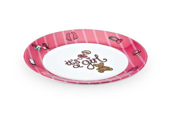 Külsan Thermoset Kırılmaz Mama Tabağı- Bebek Tabağı Pembe 19 cm 1 adet