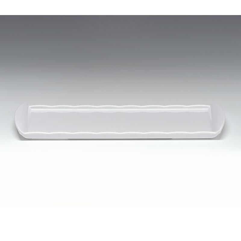 Zicco K 2053 Melamin Teşhir Tabağı, 15x35 cm, Beyaz