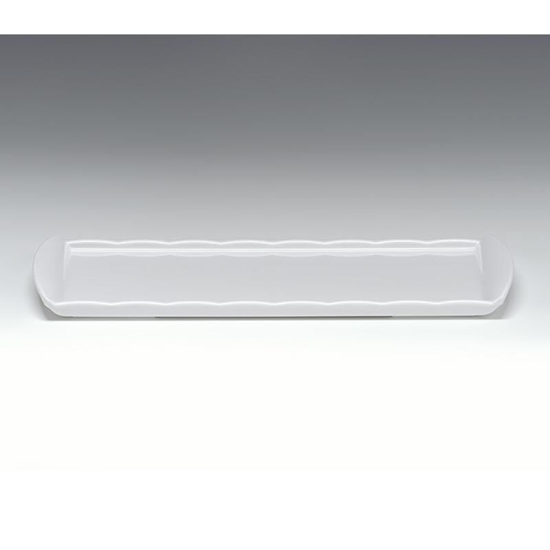Zicco K 2053 Melamin Teşhir Tabağı, 15x35 cm, Beyaz
