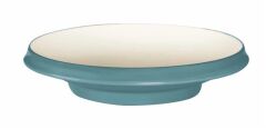 Globy Açık Büfe Ayaklı Yuvarlak Çukur Tabak Mavi 28,7x5,9 cm