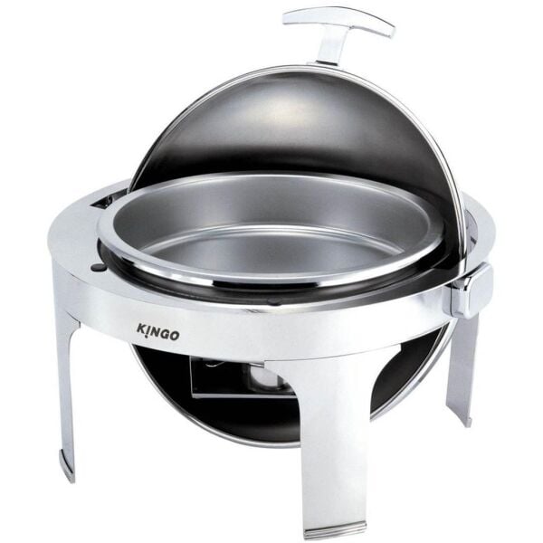 Globy Chafing Dish Ayaklı Yuvarlak Çorbalık Yakıtlı