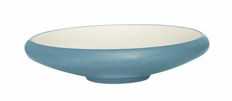 Globy Açık Büfe Yuvarlak Çukur Tabak Mavi 24,8x6 cm