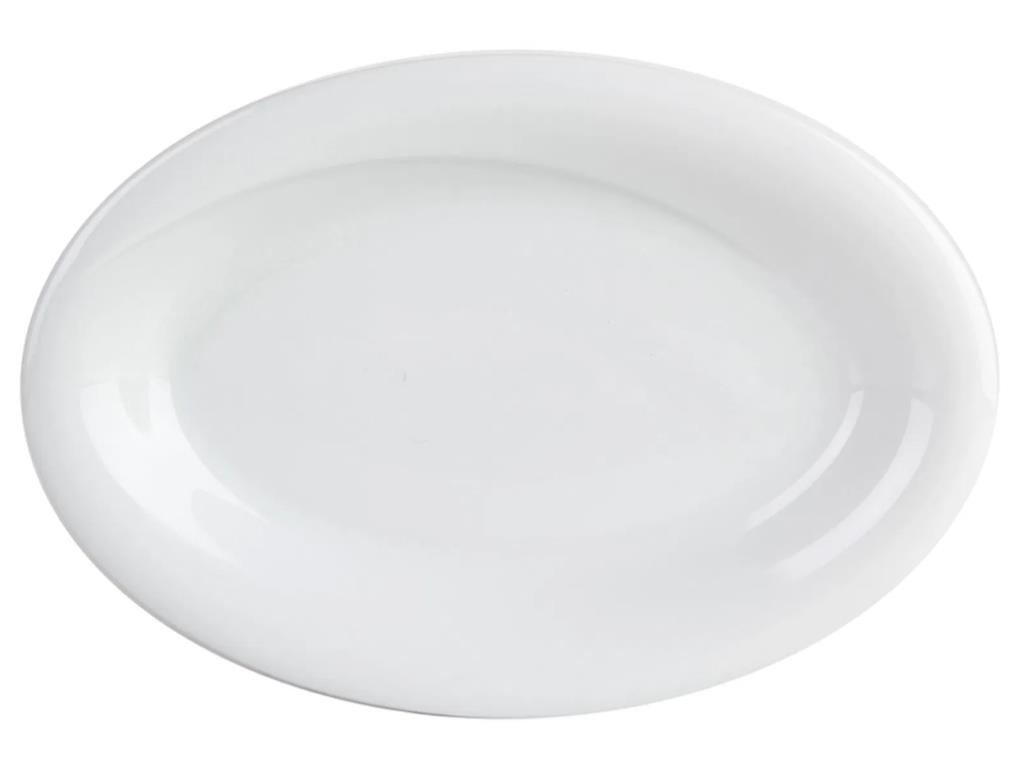 Porland 117324 Troy Beyaz Kayık Tabak 23cm 6 Adet