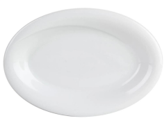 Porland 117324 Troy Beyaz Kayık Tabak 23cm 6 Adet