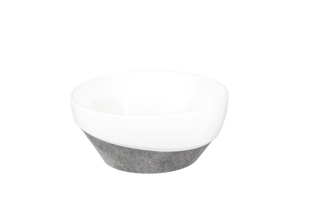 Globy Açık Büfe Alt Gri Mermer Desen Kase – 24,5×10,5 cm