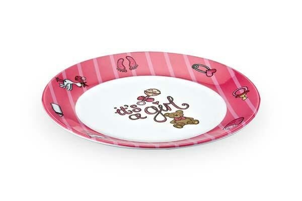 Külsan Thermoset Melamin Mama Tabağı 21 cm Pembe