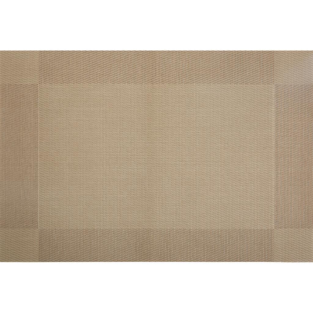 Biradlı BRD-2066 Dikdörtgen PVC Amerikan Servis, 30x45 cm, Kahverengi