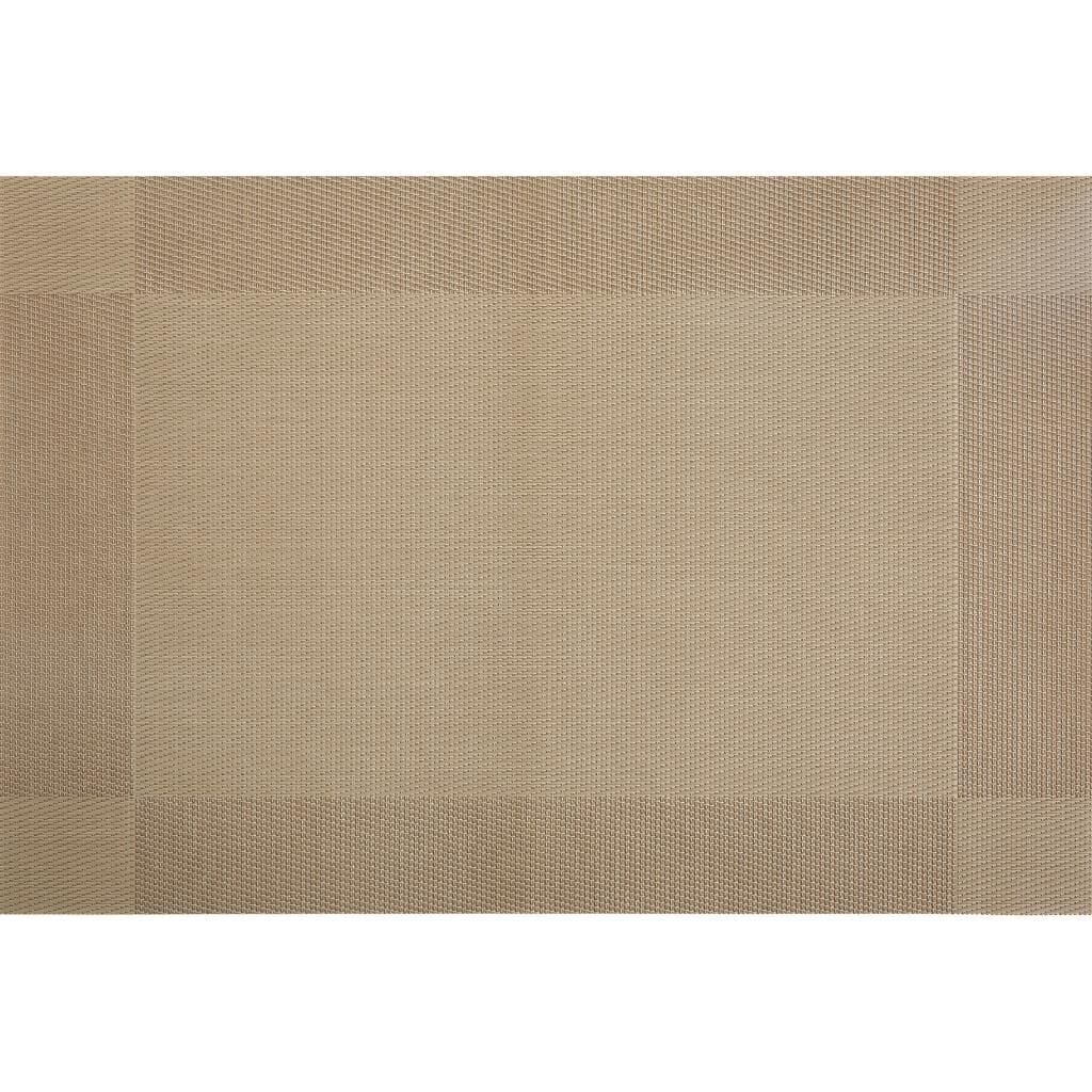 Biradlı BRD-2066 Dikdörtgen PVC Amerikan Servis, 30x45 cm, Kahverengi