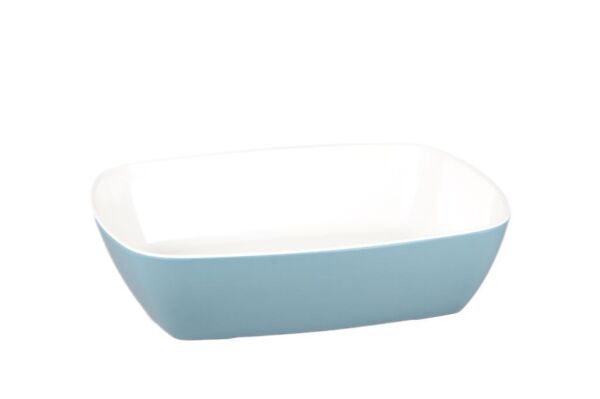 Globy Açık Büfe Dikdörtgen Tabak Mavi – 32,5×26,5×8 cm