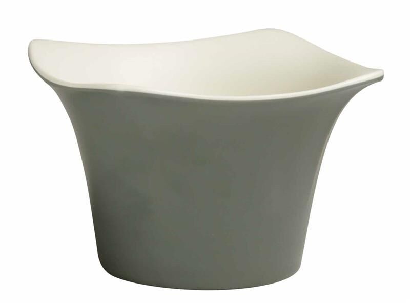 Globy Açık Büfe Kase , Sosluk Gri 13x13x9 cm