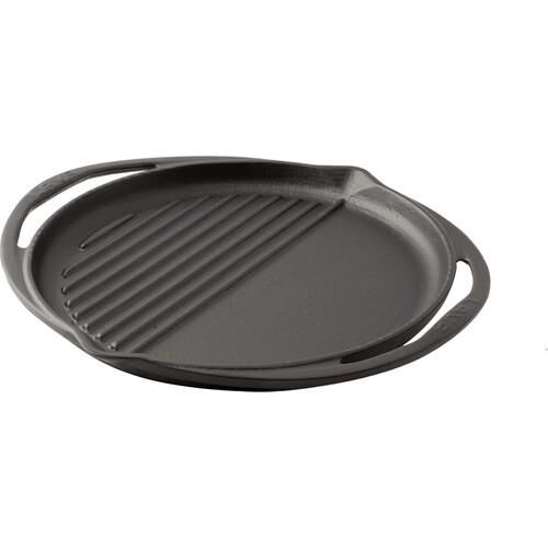 Lava Döküm Yuvarlak Izgara Tava,Hibrit Metal Kulplu 30 cm