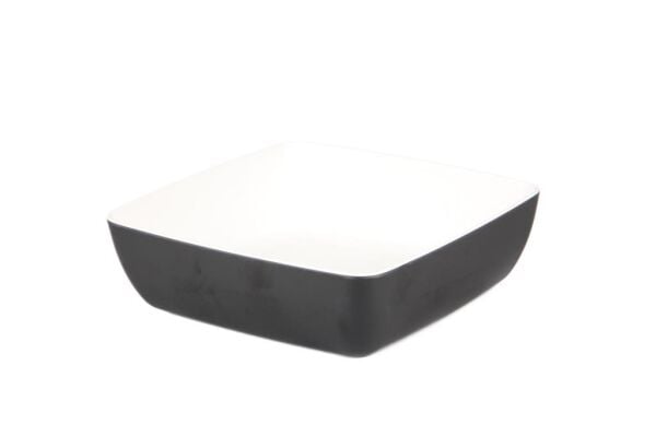 Globy Açık Büfe Kare Tabak Siyah – 25,5×25,5×7,5 cm