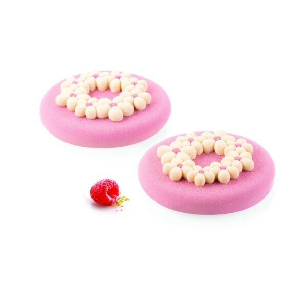 Silikomart Flora 19 Çiçek Desen Silikon Pasta Kalıbı 6'lı 75x8 mm - 36.392.87.0065