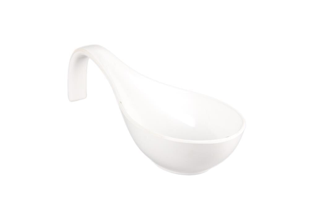Globy Açık Büfe Kulplu Sunum Kase Beyaz 34×12×6,5 Cm