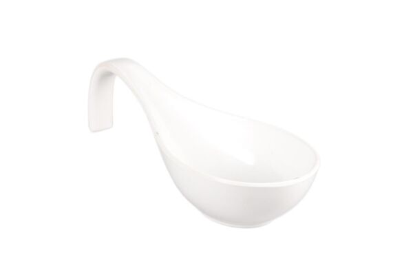 Globy Açık Büfe Kulplu Sunum Kase Beyaz 34×12×6,5 Cm