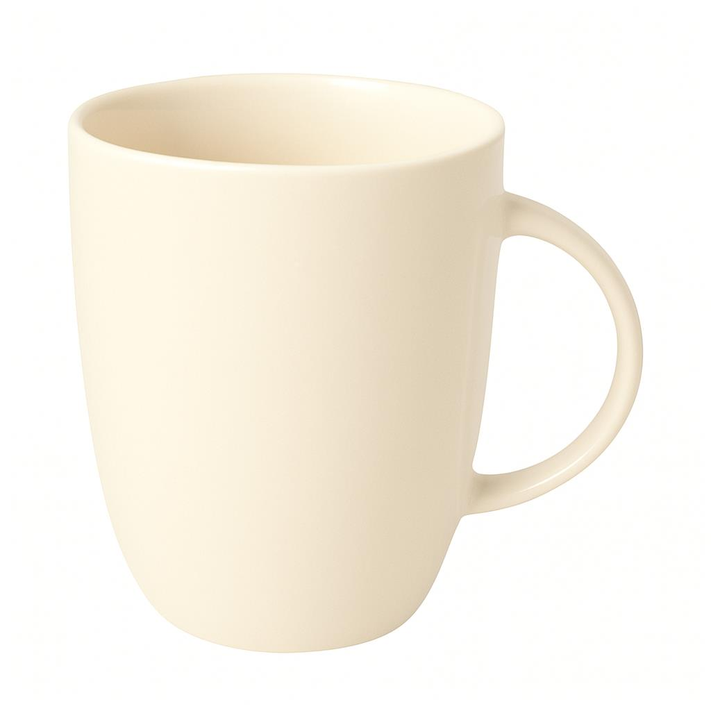 Güral Porselen Elite Mug Bardak Dekorsuz Krem
