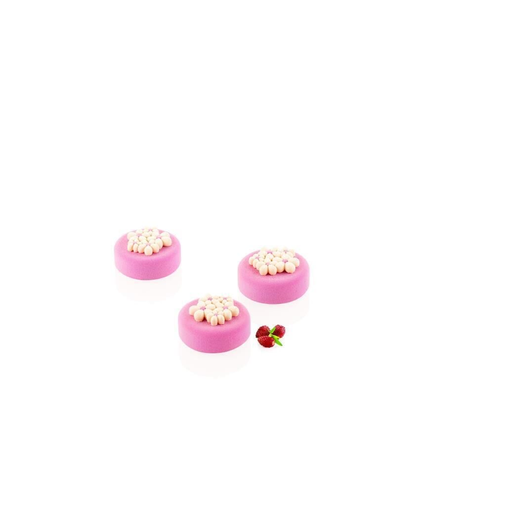 Silikomart Flora 7 Çiçek Desen Silikon Kek Kalıbı 45x7 mm 15'li - 36.393.87.0065