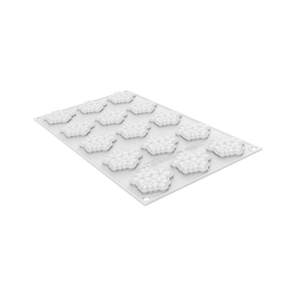 Silikomart Flora 7 Çiçek Desen Silikon Kek Kalıbı 45x7 mm 15'li - 36.393.87.0065