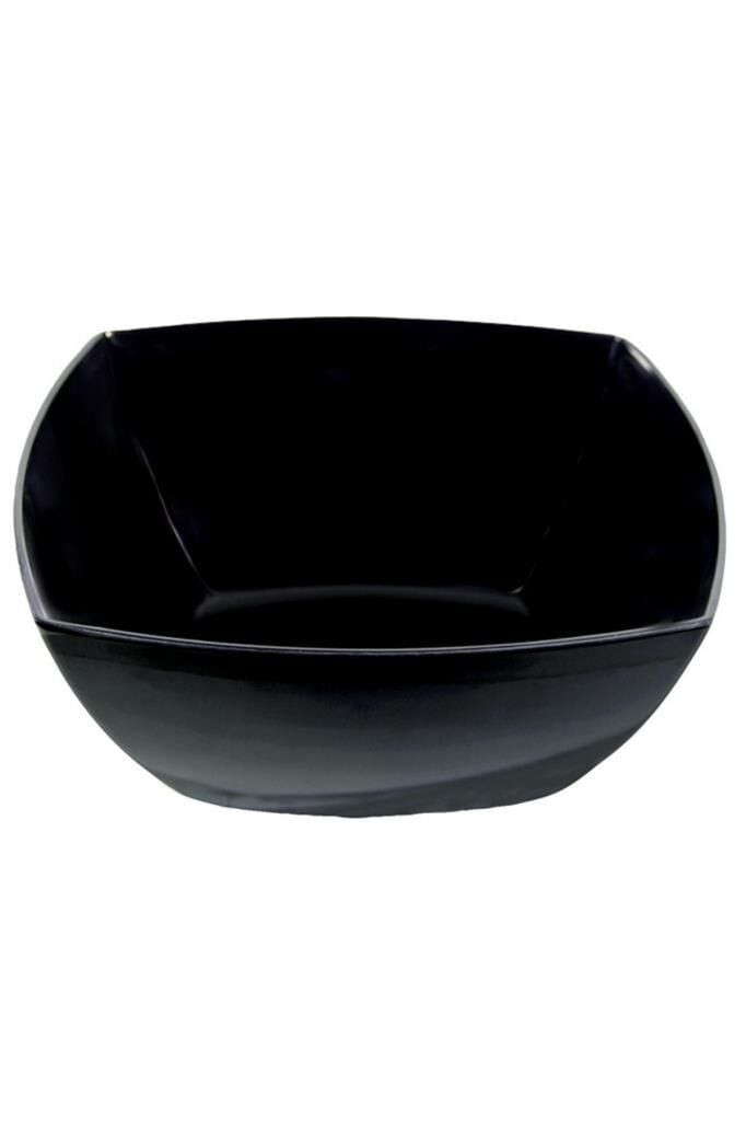Globy Açık Büfe Melamin Kare Kase Derin Siyah 27x27x10 cm