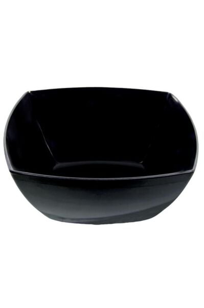 Globy Açık Büfe Melamin Kare Kase Derin Siyah 27x27x10 cm