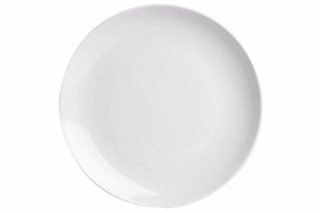 Porland Fourline Beyaz Düz Tabak 20 cm 6 Adet