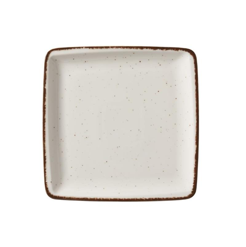 Güral GBS Orlando 17×17 cm Düz Tabak Side Kahverengi 12’li