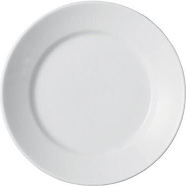 Porland Fourline Beyaz Düz Tabak 17 cm 6 Adet