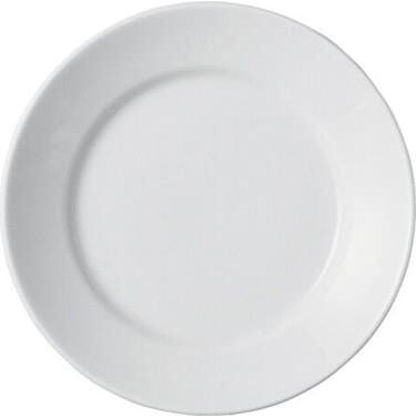 Porland Fourline Beyaz Düz Tabak 17 cm 6 Adet