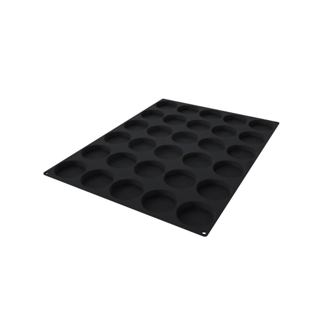 Silikomart 40.482.20.0000 SQ082 Florantılar Yuvarlak Silikon Kek Kalıbı 30'lu