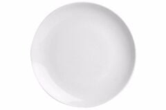 Porland Lebon Beyaz Düz Tabak 17 cm 6 Adet