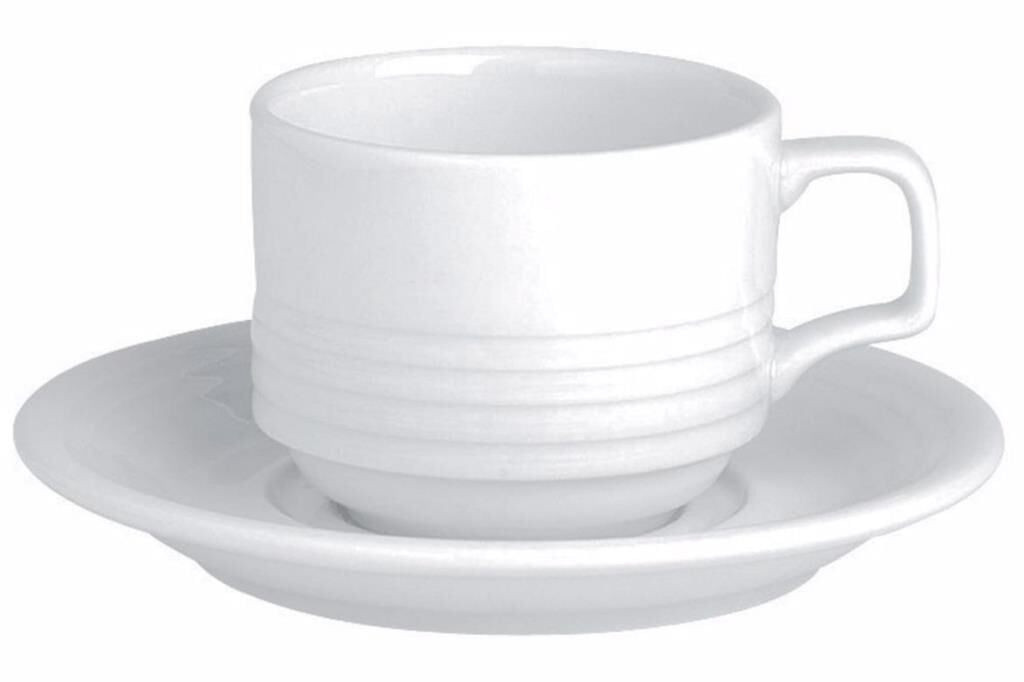 Porland 135215 Focus Otel Çay Fincan Tabağı 16 cm 6'lı - 135215