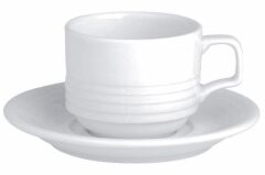 Porland 135215 Focus Otel Çay Fincan Tabağı 16 cm 6'lı - 135215