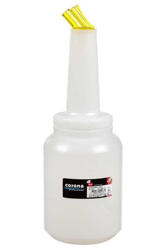 Bora Plastik Corona Professional Şurup Şişesi Şeffaf 2000 cc - BO2137