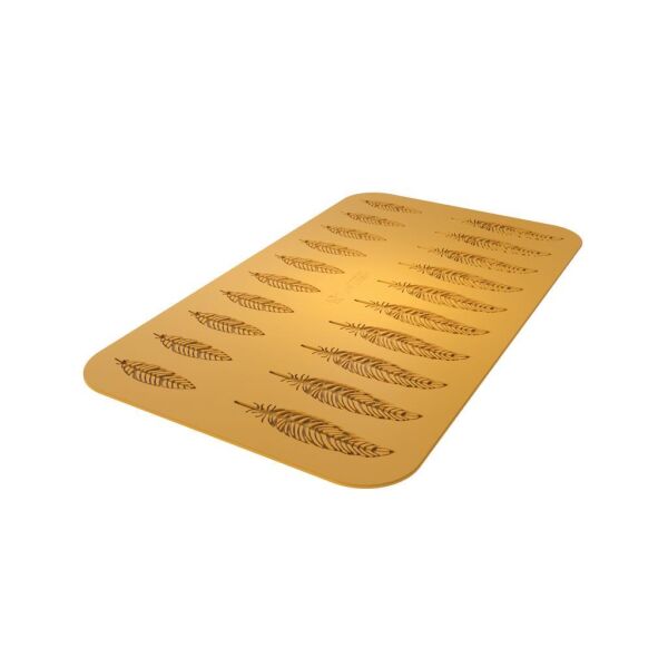 Silikomart Tüy-Yaprak Desen Silikon Kek Kalıbı 10+10'lu