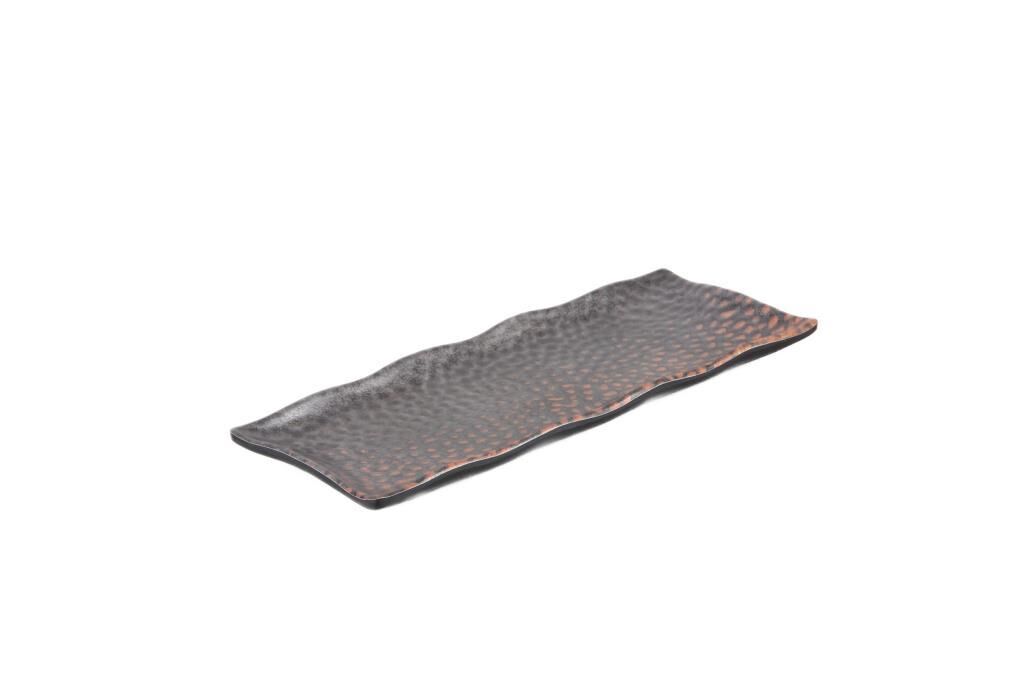 Globy Rect Plaka Gün Batımı Dikdörtgen Sunum Tabak 27×11×2 Cm