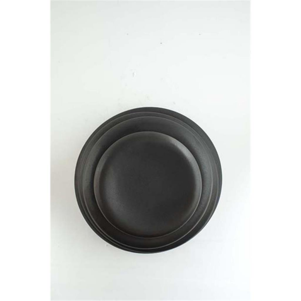Matgusto Dhara Pure Siyah Matte Sunum Tabağı 28 cm