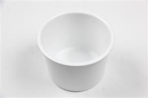 Globy Açık Büfe Konik Kase Beyaz 16x10 cm