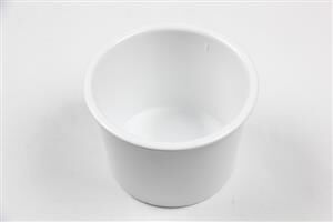 Globy Açık Büfe Konik Kase Beyaz 16x10 cm