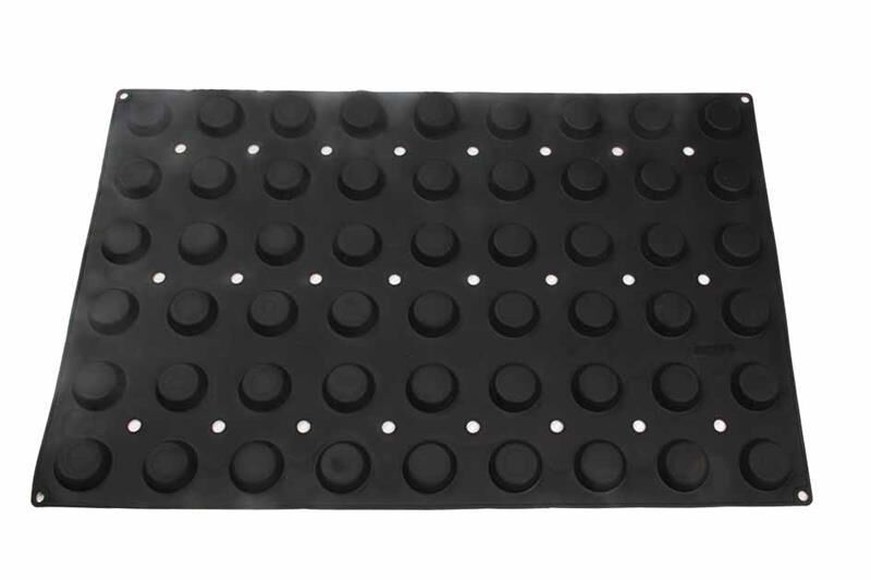 Globy Profesyonel Silikon Yuvarlak Desenli Tatlı, Kek Kalıbı 54'lü