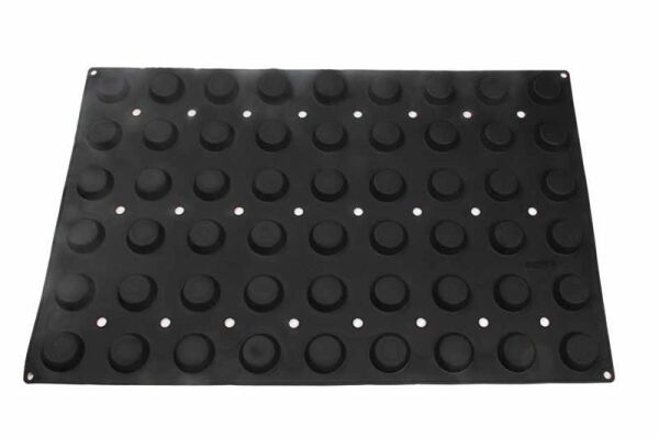 Globy Profesyonel Silikon Yuvarlak Desenli Tatlı, Kek Kalıbı 54'lü